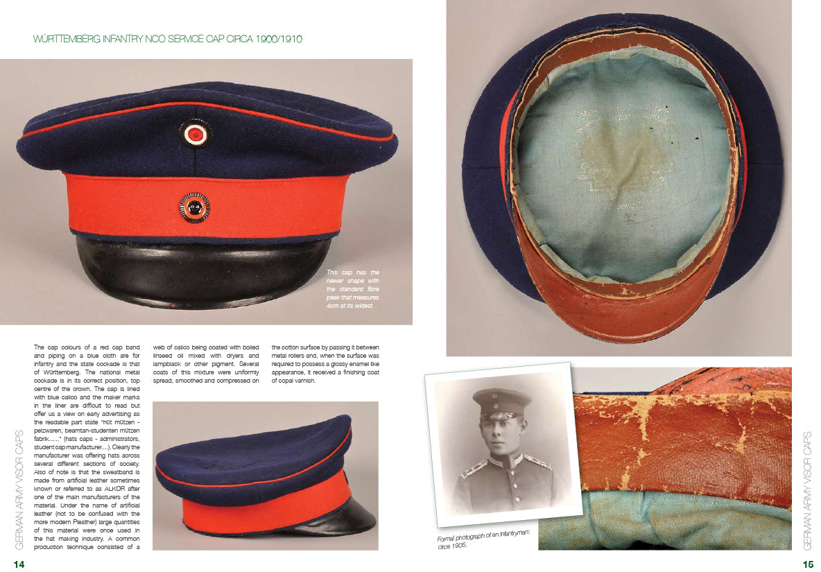 German Army Visor Caps 1871-1945 Book